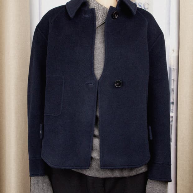 Cashmere Wool Short Jacket