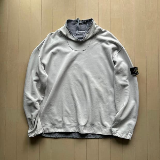 96AW / 90s 스톤아일랜드 로우컷 스웻 그린엣지