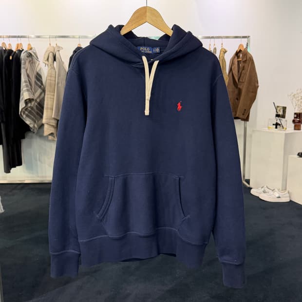 [L] 폴로 랄프로렌 후드티 네이비