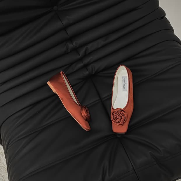 로즈 플랫 슈즈