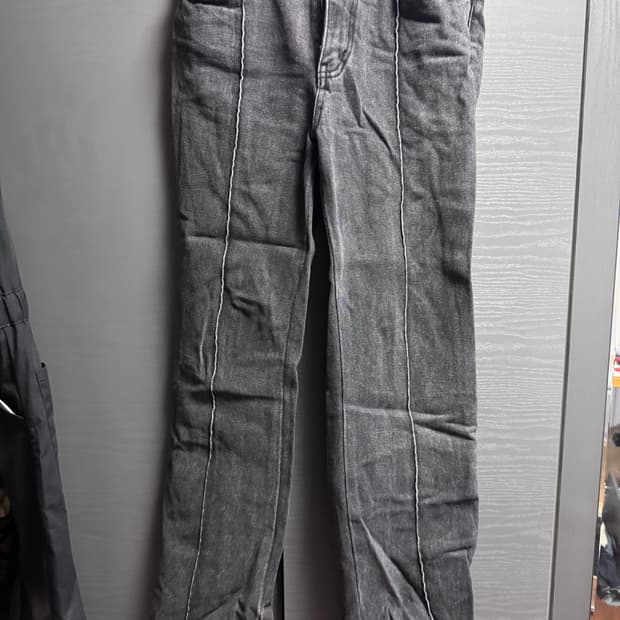 문선 핀턱 부츠컷 데님 플레어진 30