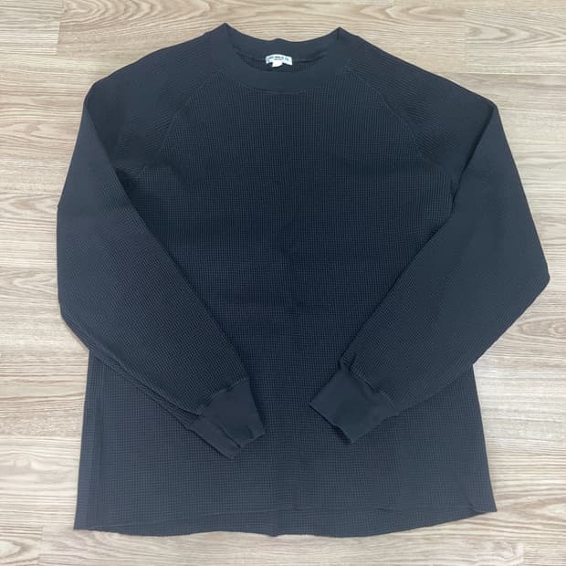 [L] 레이디화이트 레글런 써멀 티셔츠 블랙 ladywhite