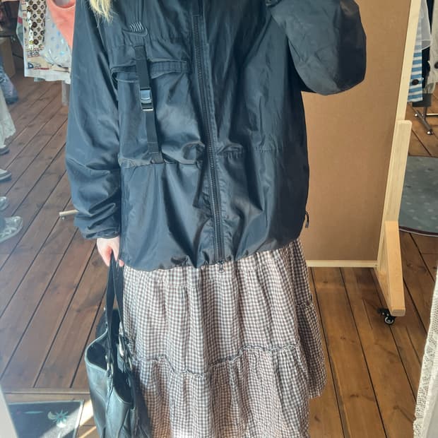 나이키 블랙 포켓 바람막이