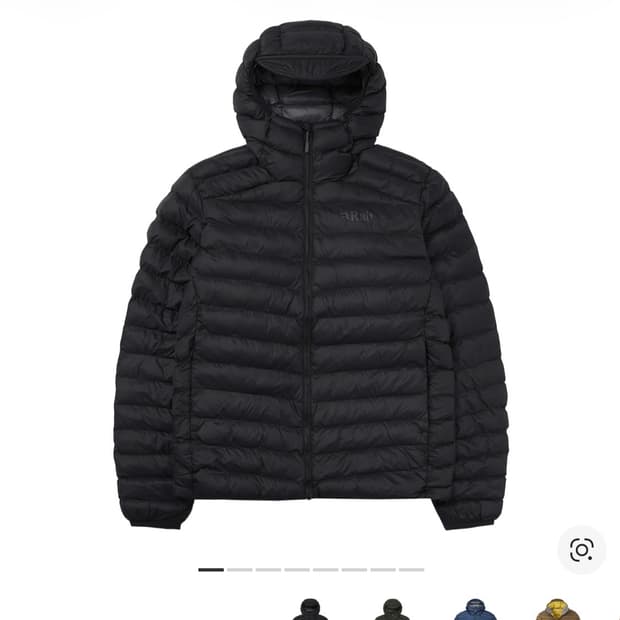 Rab 시러스 알파인 인슐레이티드 자켓 블랙