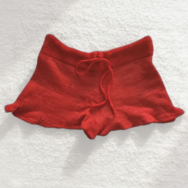 버터플라이 캐시미어 미니 쇼츠