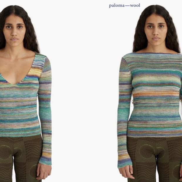 팔로마울 콘코르디아 브이넥 니트