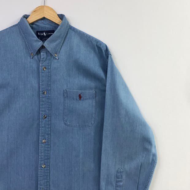 Xxl 폴로 데님 셔츠