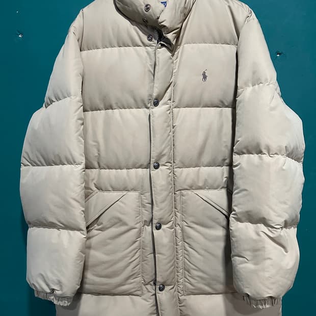 폴로 23년식 푸퍼패딩 베이지 105-110