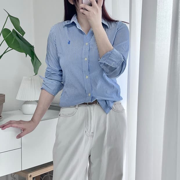 [정품] 폴로 블루 / 블루포니 스트라이프 셔츠 [ 0 ]