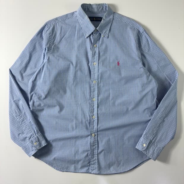 Polo 폴로 랄프로렌 신형 스카이 블루 깅엄 체크 셔츠