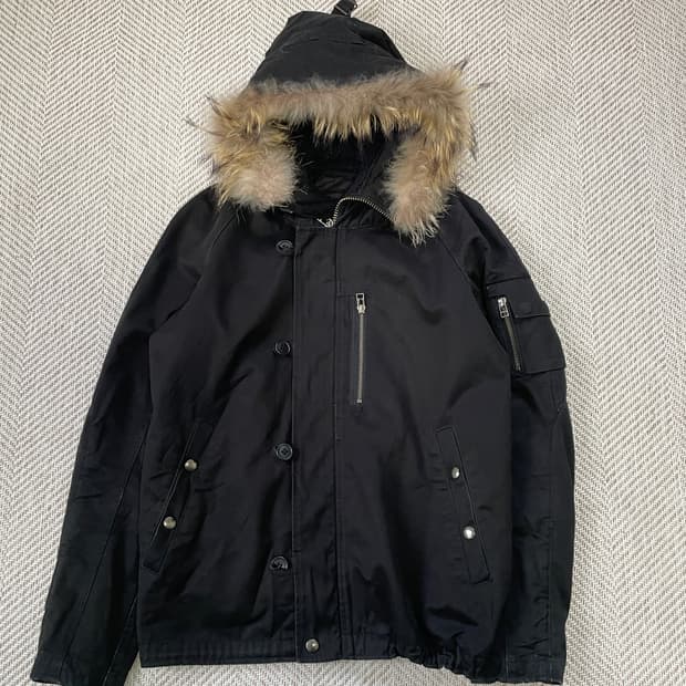 빔즈 퍼 트리밍 후드 다운 파카