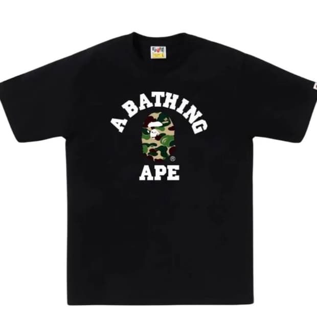 BAPE 베이프 카모 반팔 티셔츠 블랙