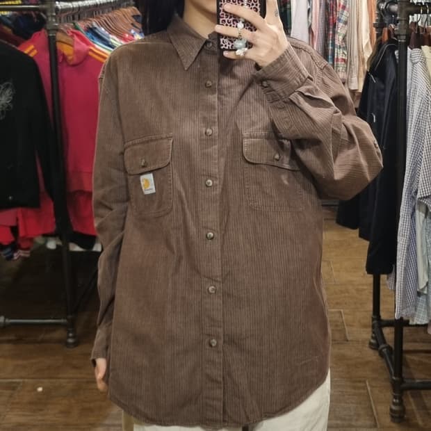 [Hi] 칼하트 긴팔 셔츠 브라운