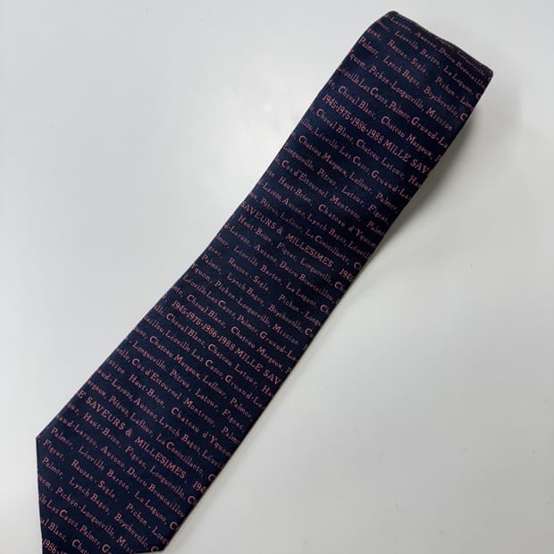 빈티지 실크 넥타이 9.5cm