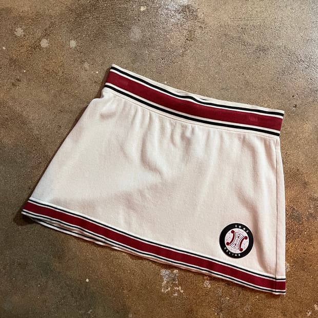 Celine 셀린 코튼 니트 미니스커트