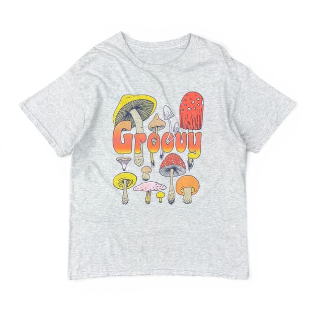 00's Groovy Mushroom 티셔츠