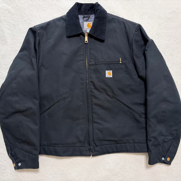 [M]칼하트 j001 디트로이트 워크 자켓 (Made in USA) 블랙