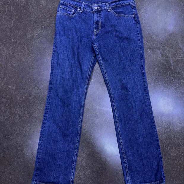 리바이스 511 슬림핏 딥블루 워싱 스판덱스 블렌드 데님팬츠 34