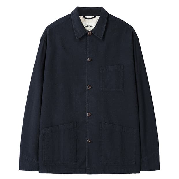 [L] SILK NEP Work Jacket Deep Navy