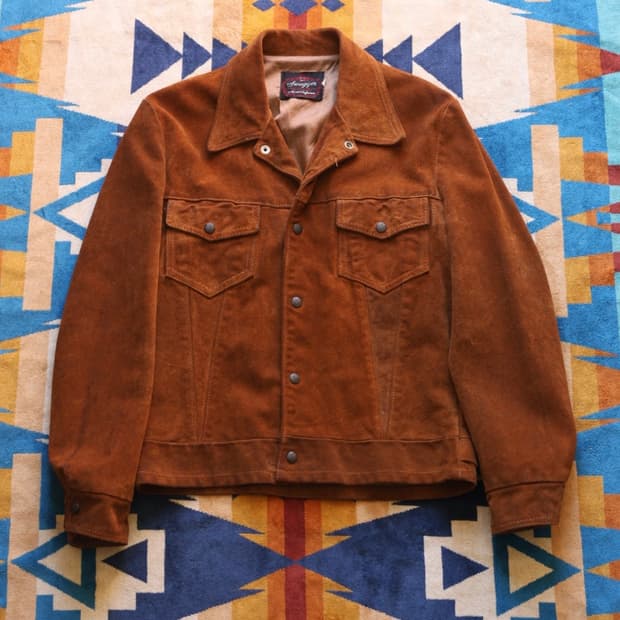 스웨거 60~70s 스웨이드 트러커 자켓(리바이스Type lll 모티브)