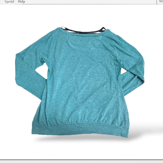 Vintage Teal Graphic Longsleeve