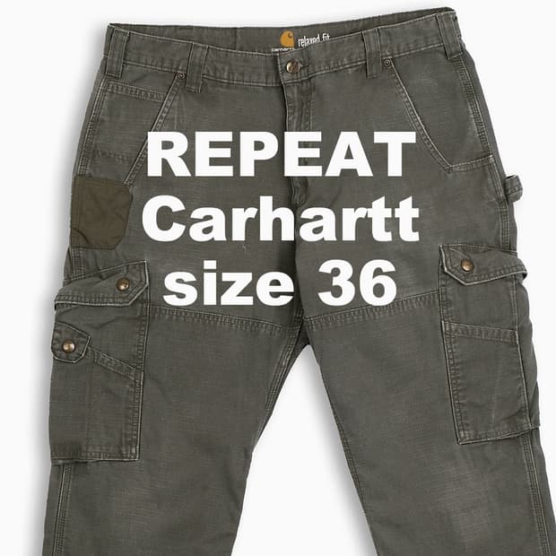 빈티지 칼하트 카고 팬츠 36 인치 루즈핏 CH3423602