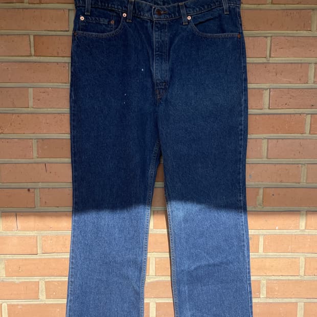 [38x30] 90s 리바이스 517 부츠컷 중청 워싱 진 데님