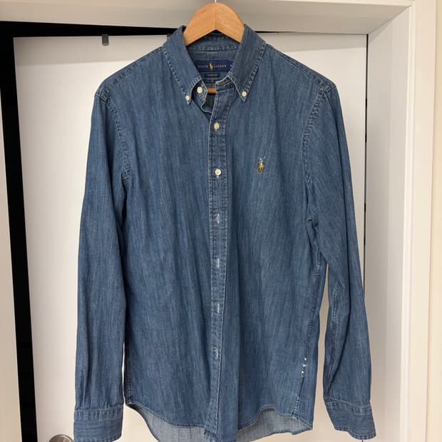 폴로랄프로렌 데님셔츠 클래식핏 M