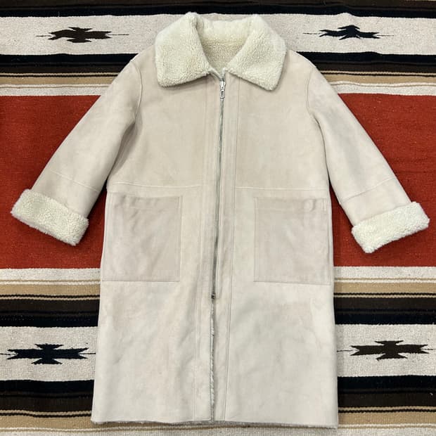 비뮤즈맨션 롱 무스탕