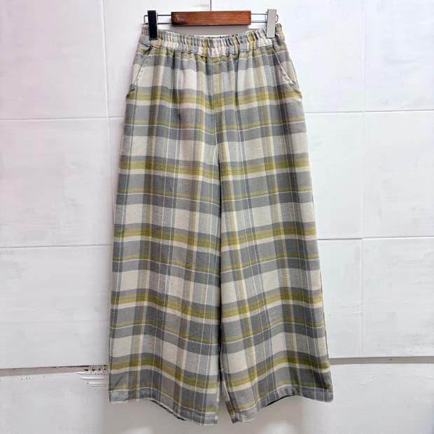 samansa mos2 사만사모스 체크 와이드 팬츠 