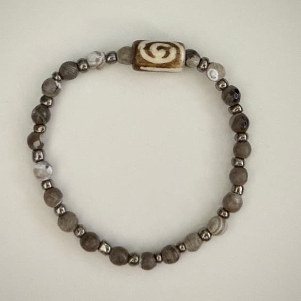 핸드메이드 보헤미안 빈티지 우드팔찌