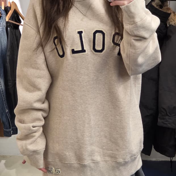 PRL 폴로 랄프로렌 신형 큐알 아치로고 맨투맨