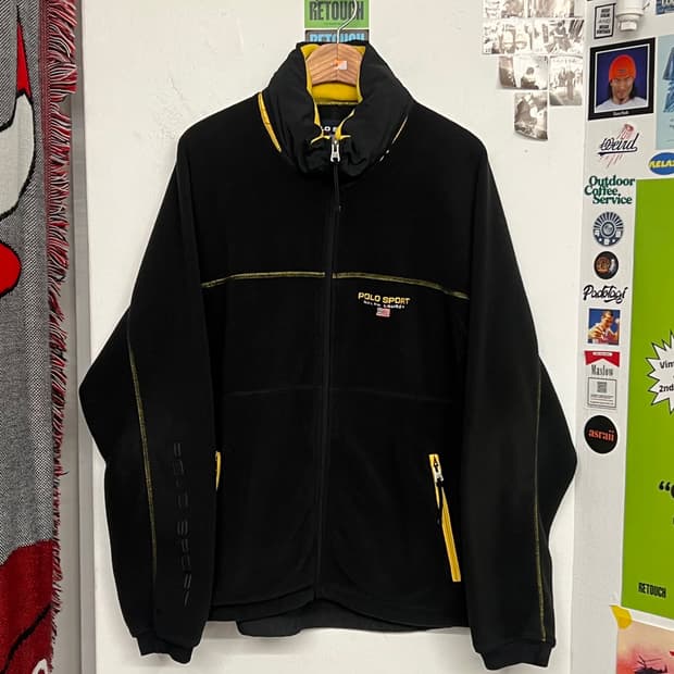 90‘s 폴로 스포츠 플리스 집업