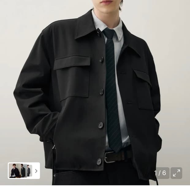 (XL) 드로우핏 도브 울 하이드 블루종 자켓 [BLACK] 판매