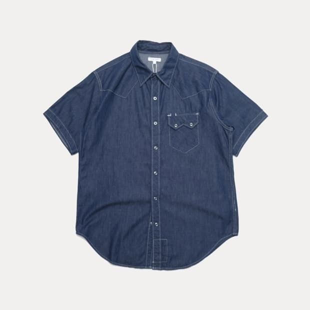 indigo western shirt