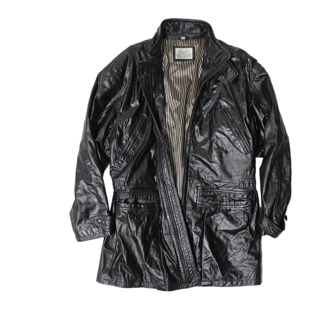 1990s USA HOTGLASS 카우레더 카코트