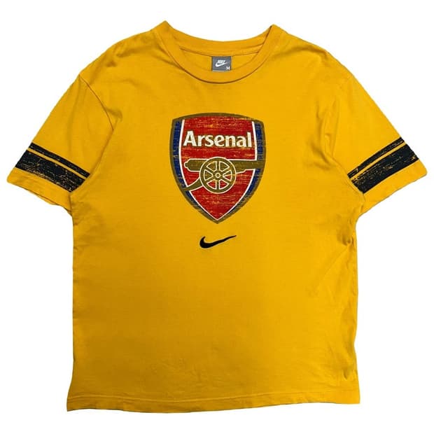 NIKE X Aresenal FC 00s 올드스쿨 반팔티 옐로우 M