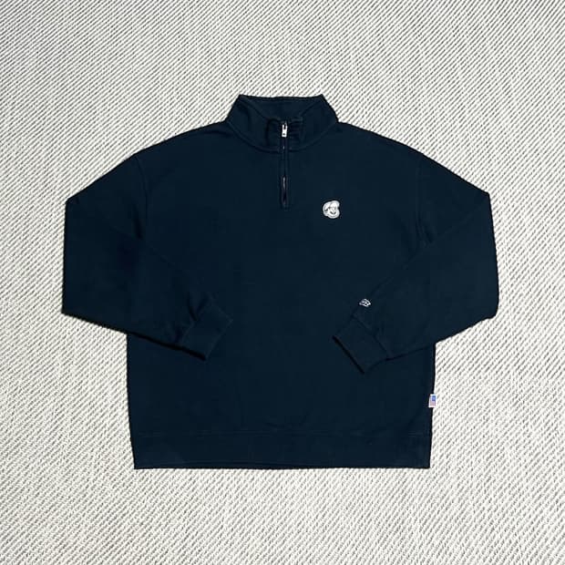 [XL] EBFD 이벳필드 네이비 반집업 맨투맨