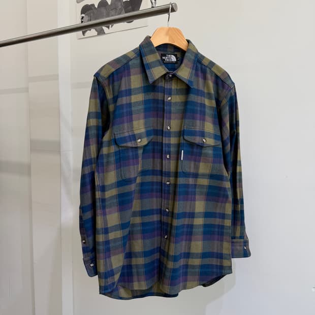 THE NORTH FACE (Made in Japan) 울 체크 셔츠