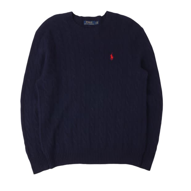 폴로 랄프로렌 네이비 케이블 니트