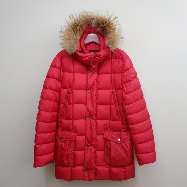 PEUTEREY 페트레이 라쿤퍼후드 구스다운 롱패딩 M사이즈