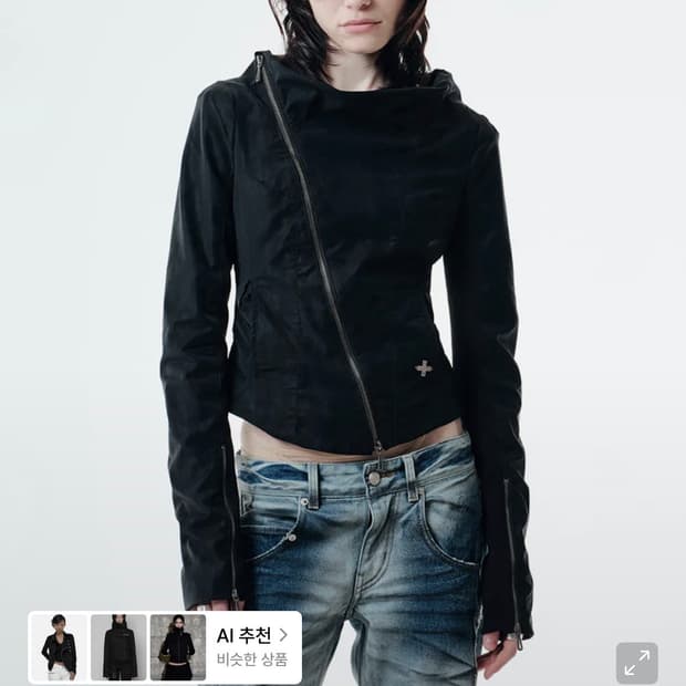 2000아카이브스 KAEL DRAPED JACKET (BLACK)