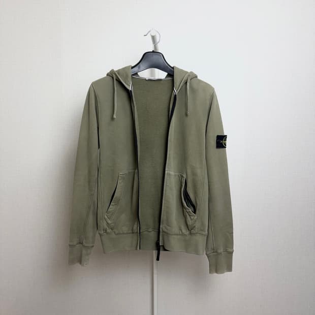 [M] 스톤아일랜드 후드집업 카키
