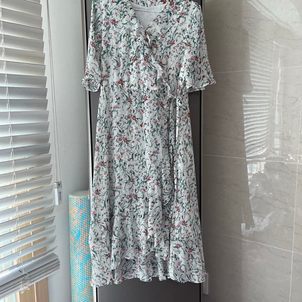 SOUP 숲 쉬폰 플라워 원피스