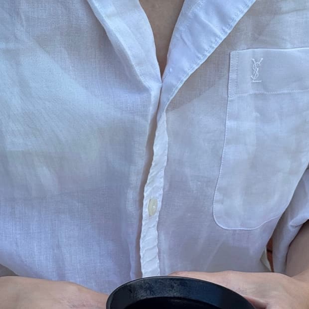 입생로랑 빈티지 린넨셔츠