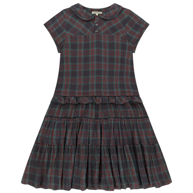 무신사 코이세이오 원엣지 체크원피스 퍼플 오헤시오모리걸빈티지미세키서울