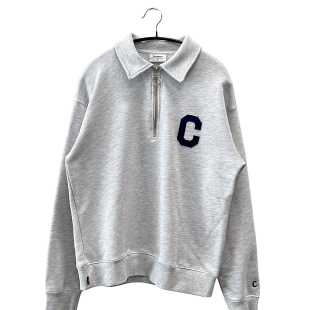 커버낫 C로고 하프집 카라 맨투맨