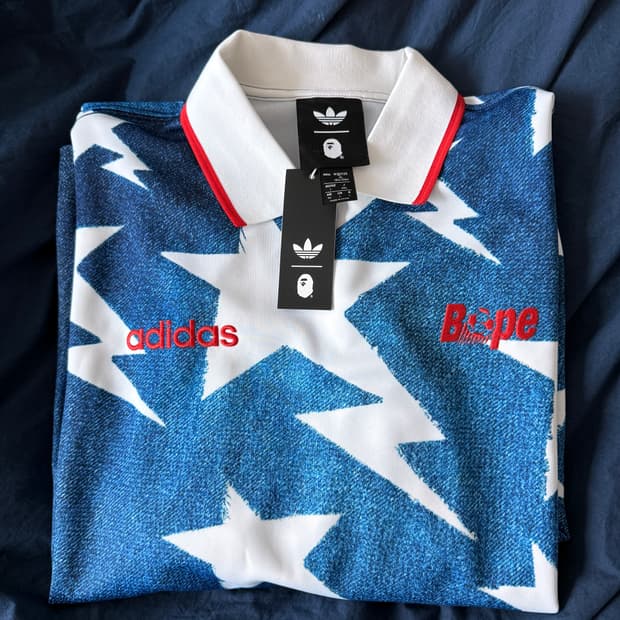 베이프 아디다스 롱슬리브 져지 XL