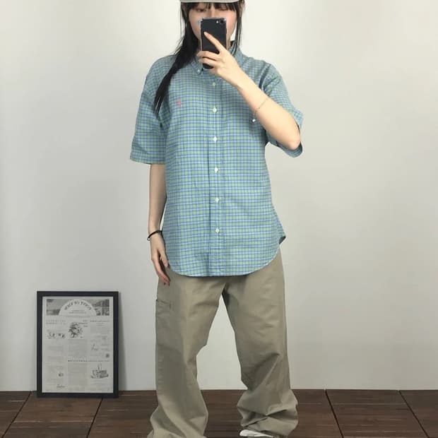 Polo Ralph Lauren Green Check Shirt
