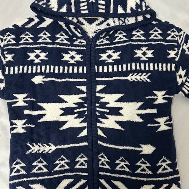 M.r.k Nordic Knit Hood Zip-Up